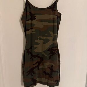 Aritzia Tna Karelis Camo Mini Dress